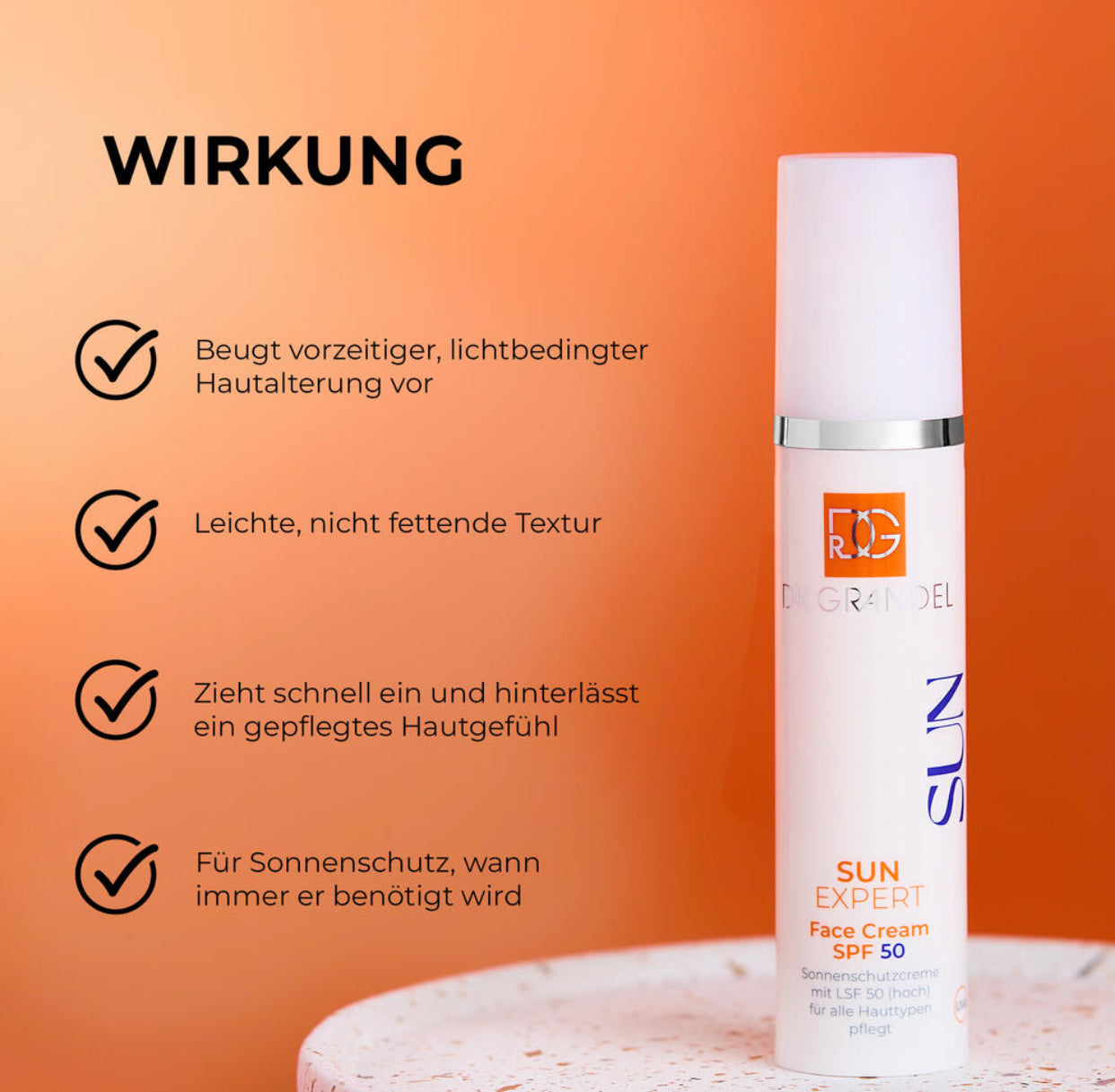 EXPERTS - Sun Face Cream SPF 50 - Leichte Sonnenschutz Creme