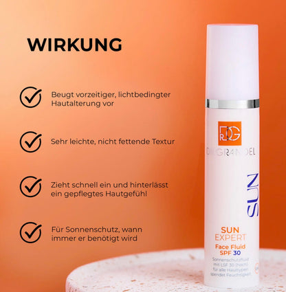 EXPERTS - Sun Face Fluid SPF 30 - Sehr leichtes Sonnenschutz Fluid